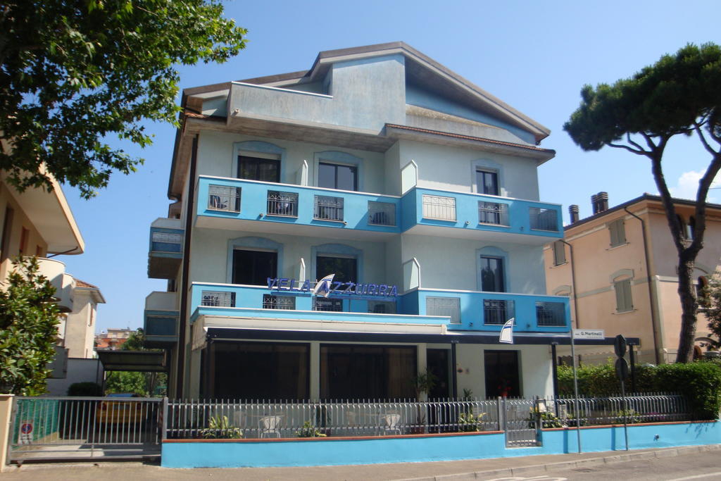 Hotel Vela Azzurra Rímini Exterior foto